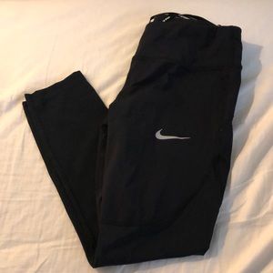 Nike Dri Fit Running Crop Mesh Leggings